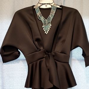 Tie front jacket